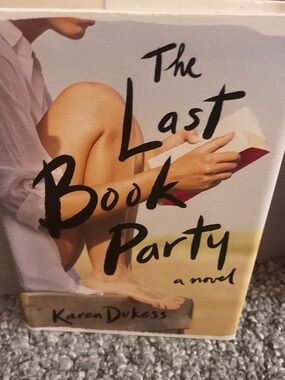 The Last Book Party — Cream & Red Decorative Novel Accent